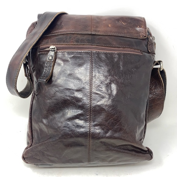 Jack George’s Spikes & Sparrow Brown Leather North/South Messenger Bag in EUC. - Picture 4 of 16